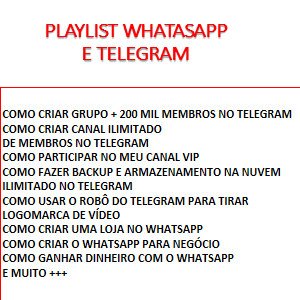 playlist dicas de whatsapp